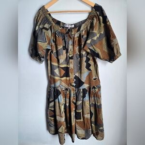 GERARD DAREL Geometric Patterned Dress